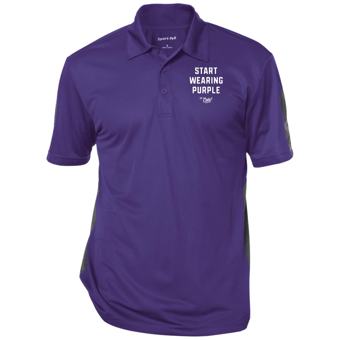 SWP Performance Polo Shirt Purple Gray by Strange Allies