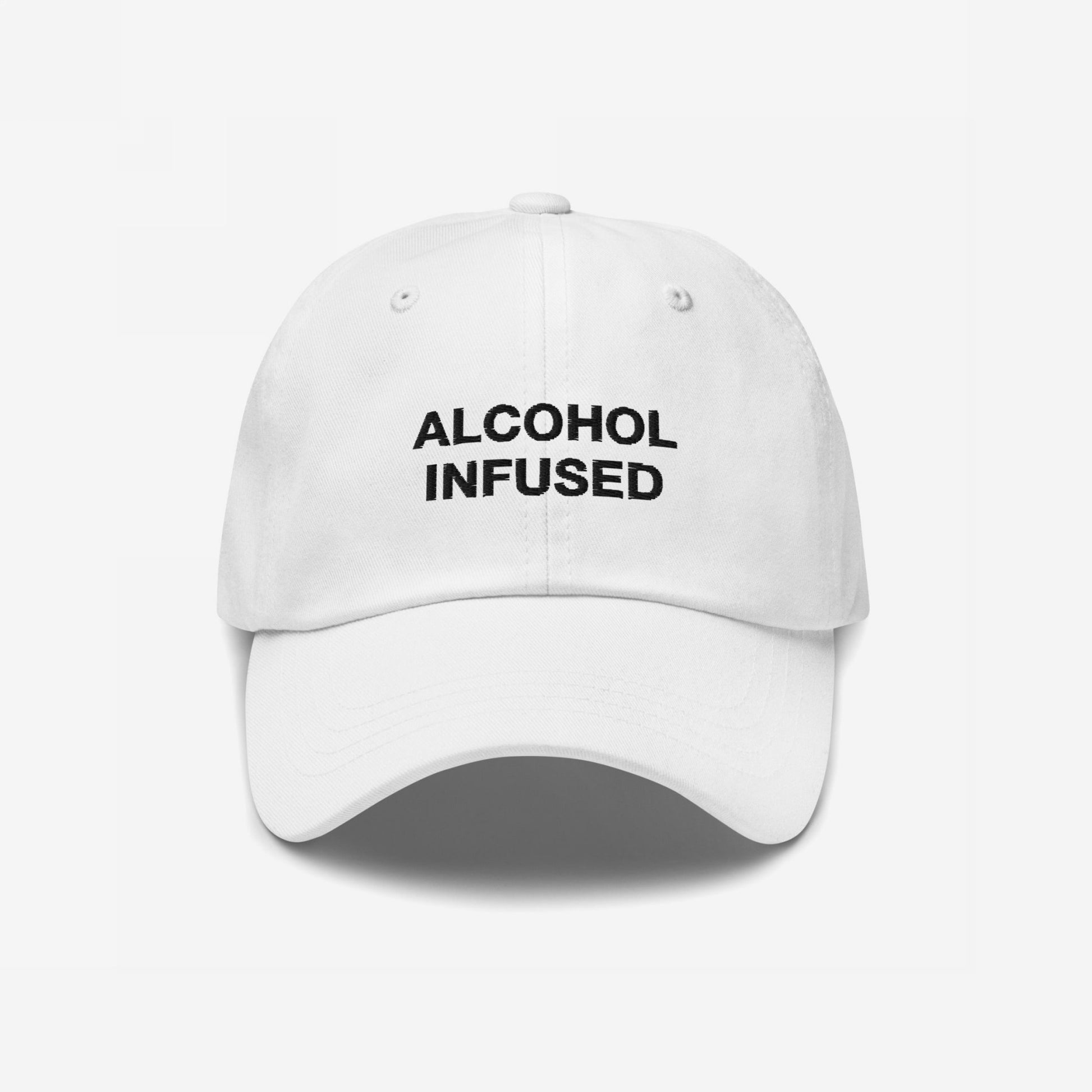 Alcohol Infused Hat Dad Hat White by Strange Allies