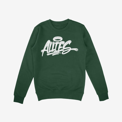 Allies Handstyle Sweatshirt Dark Green by Strange Allies