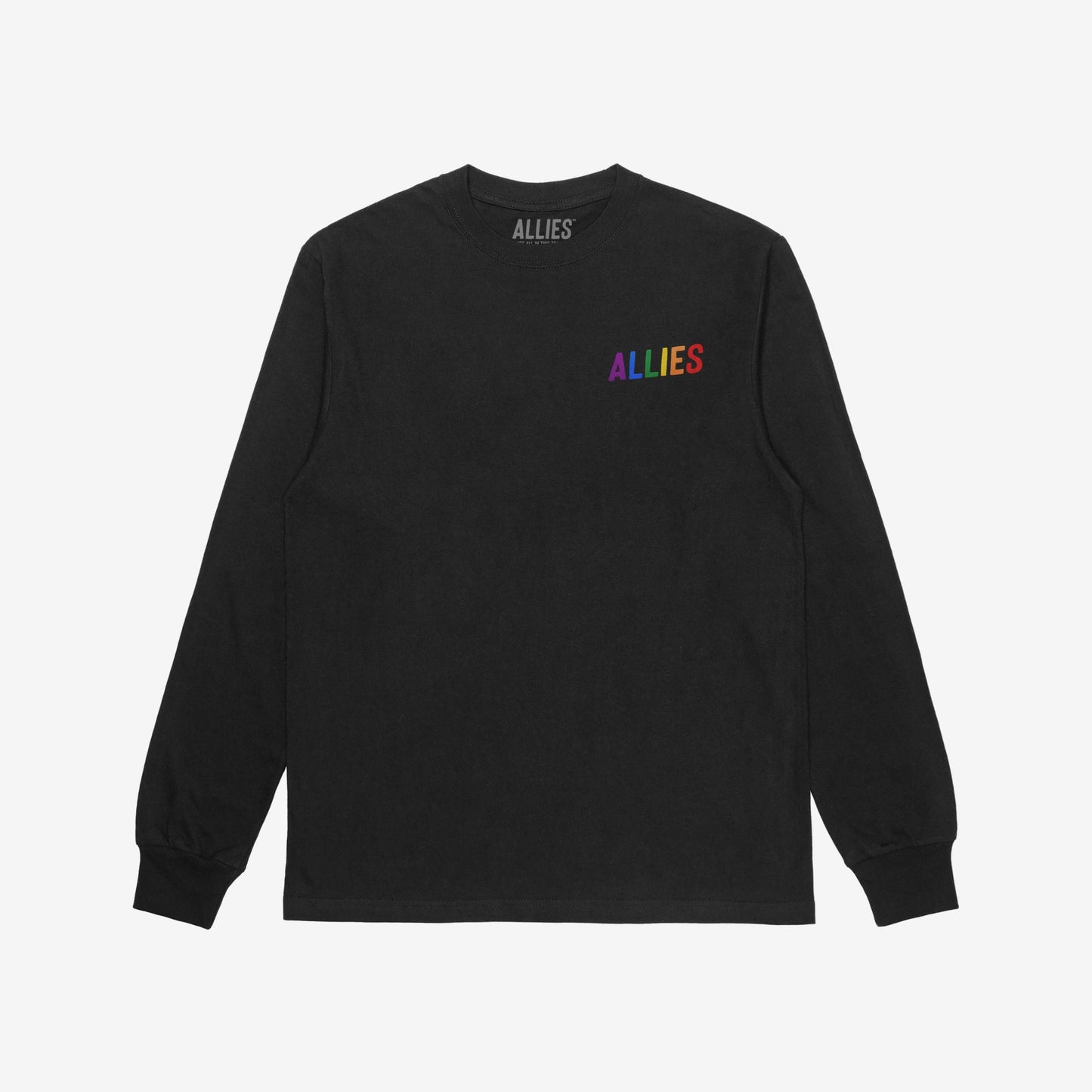 Allies Rainbow Chest Print T-shirt