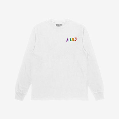 Allies Rainbow Chest Print T-shirt