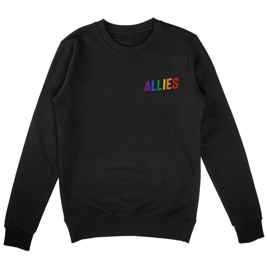 Allies Rainbow Chest Print Sweatshirt