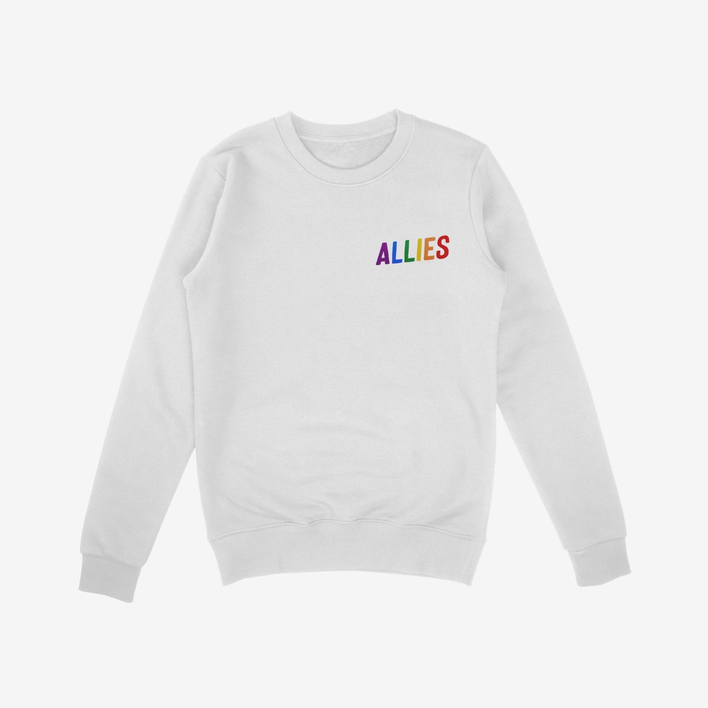 Allies Rainbow Chest Print Sweatshirt