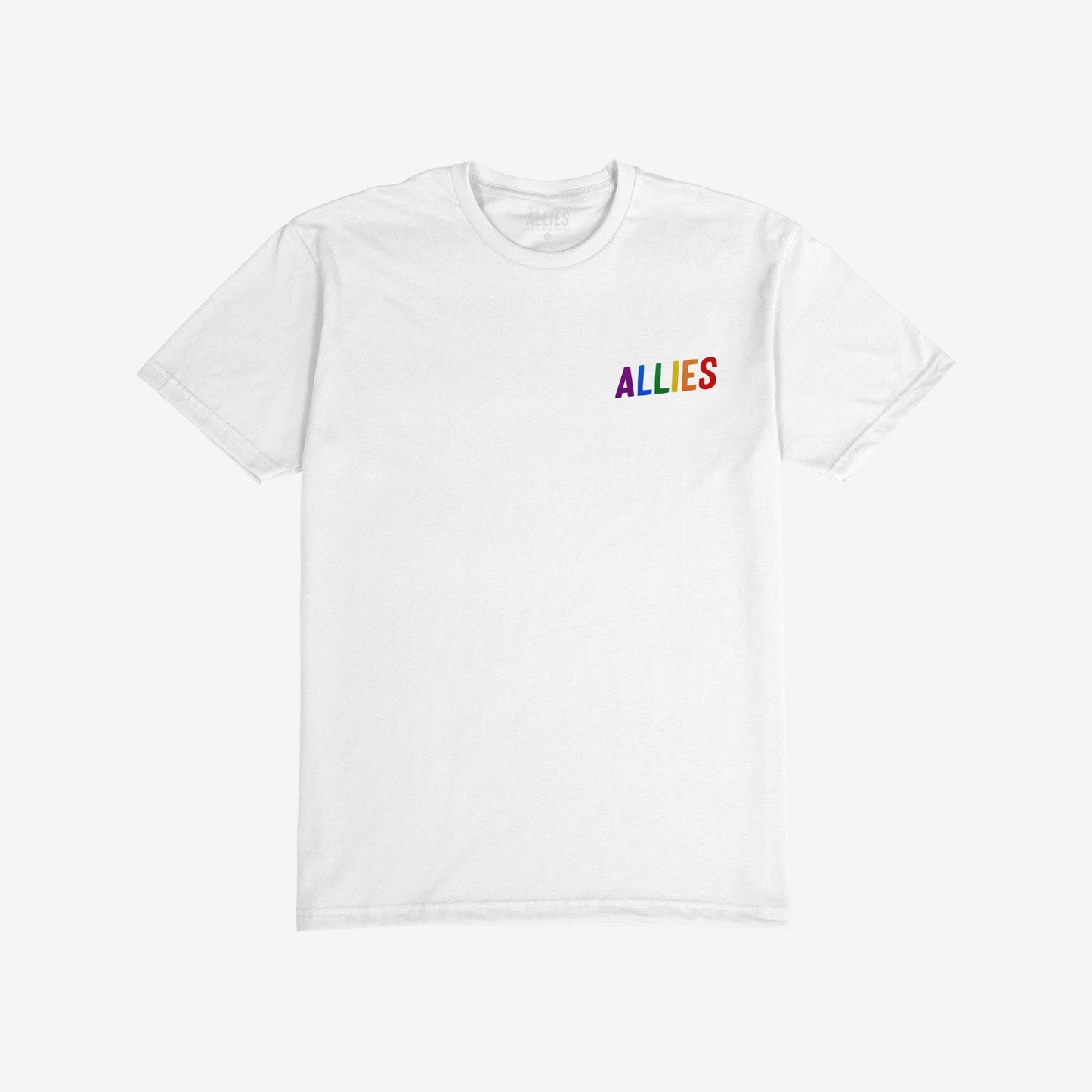 Allies Rainbow Chest Print T-shirt