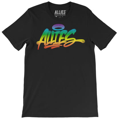 Allies Rainbow Handstyle T-shirt