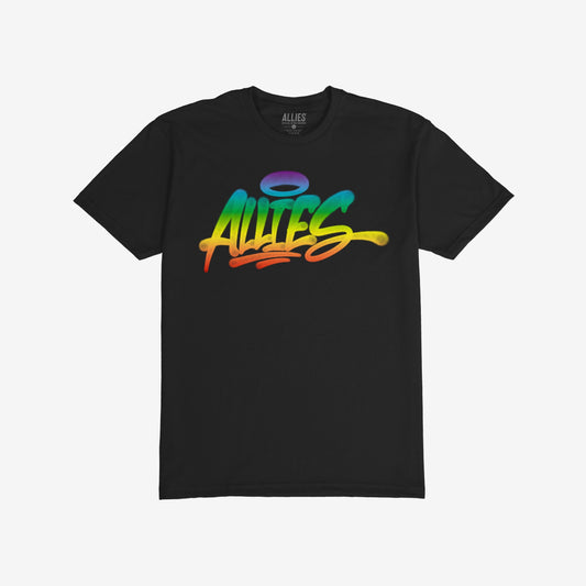 Allies Rainbow Handstyle T-shirt