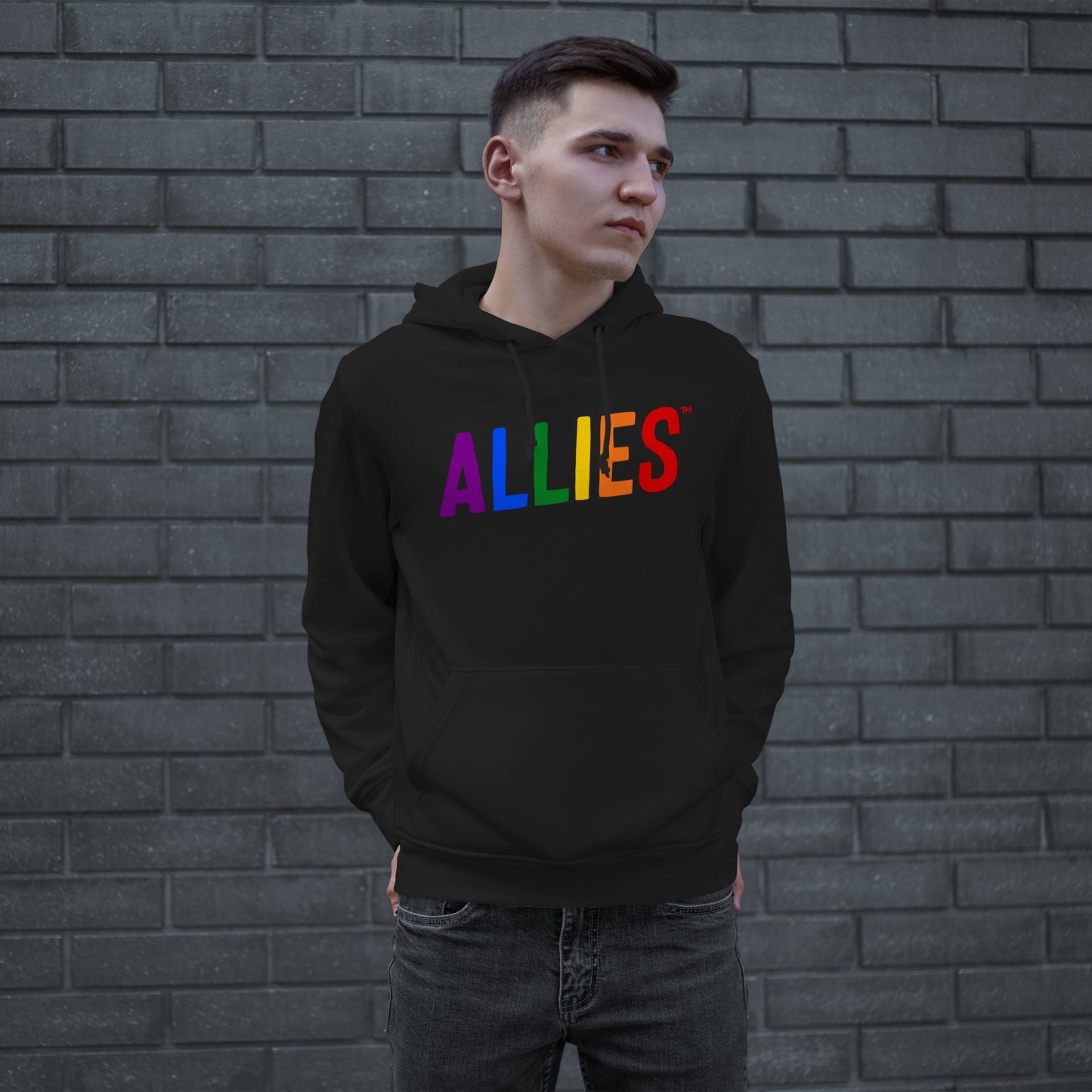 Allies Rainbow Hoodie by Strange Allies