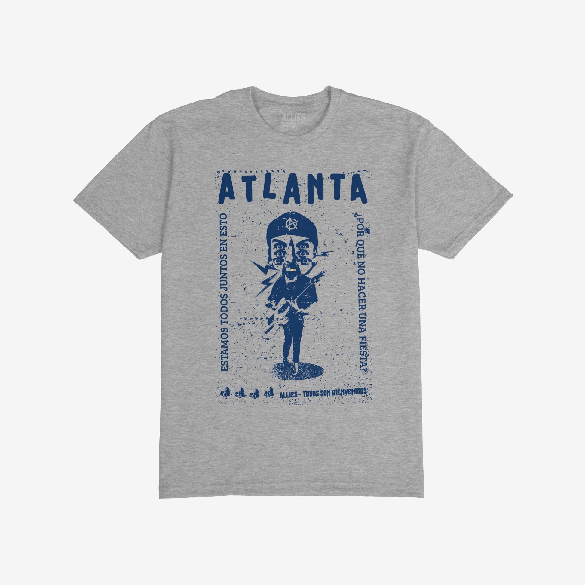 Atlanta Punk T-shirt Heather Gray by Strange Allies