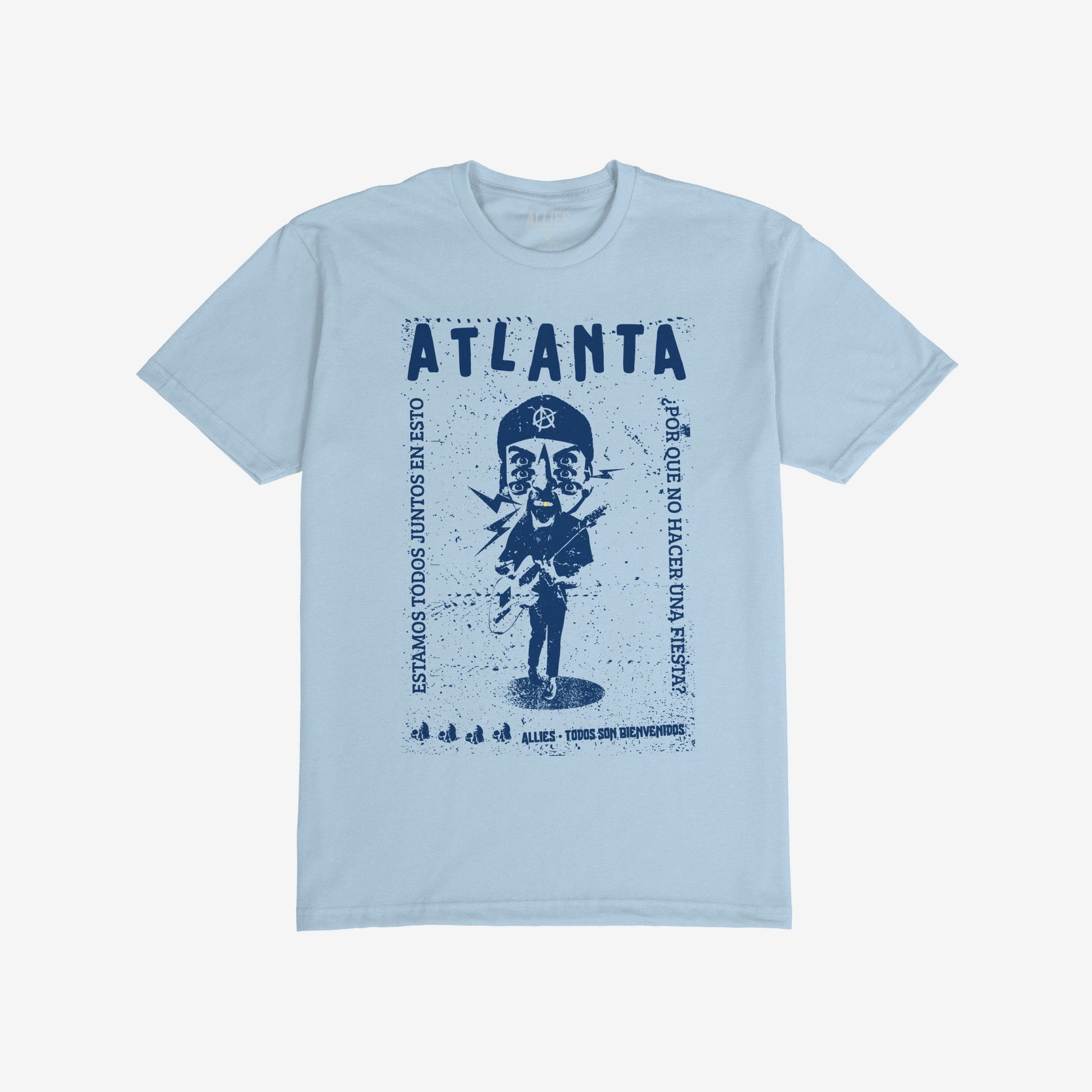 Atlanta Punk T-shirt Light Blue by Strange Allies