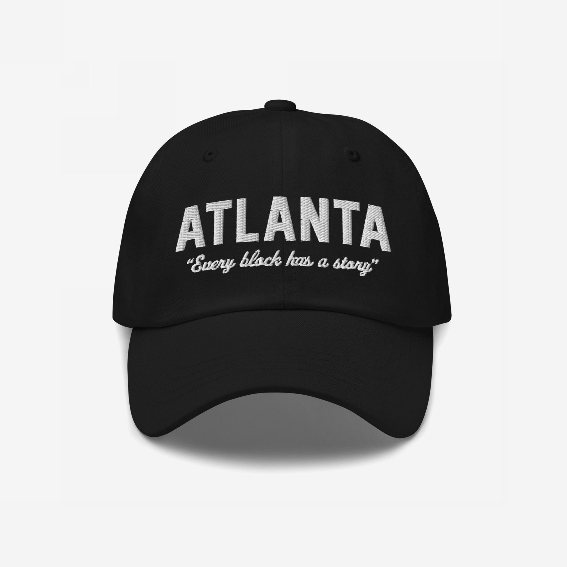 Atlanta Story Hat Dad Hat Black by Strange Allies