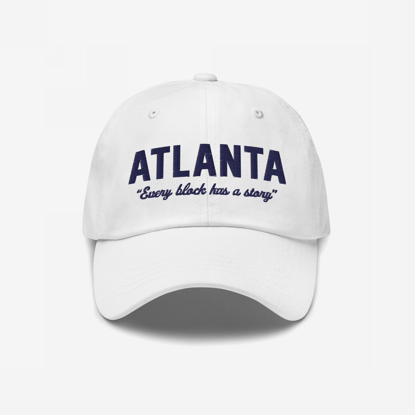 Atlanta Story Hat Dad Hat White by Strange Allies