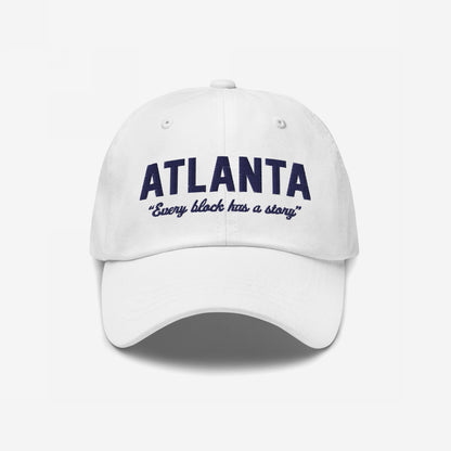 Atlanta Story Hat Dad Hat White by Strange Allies