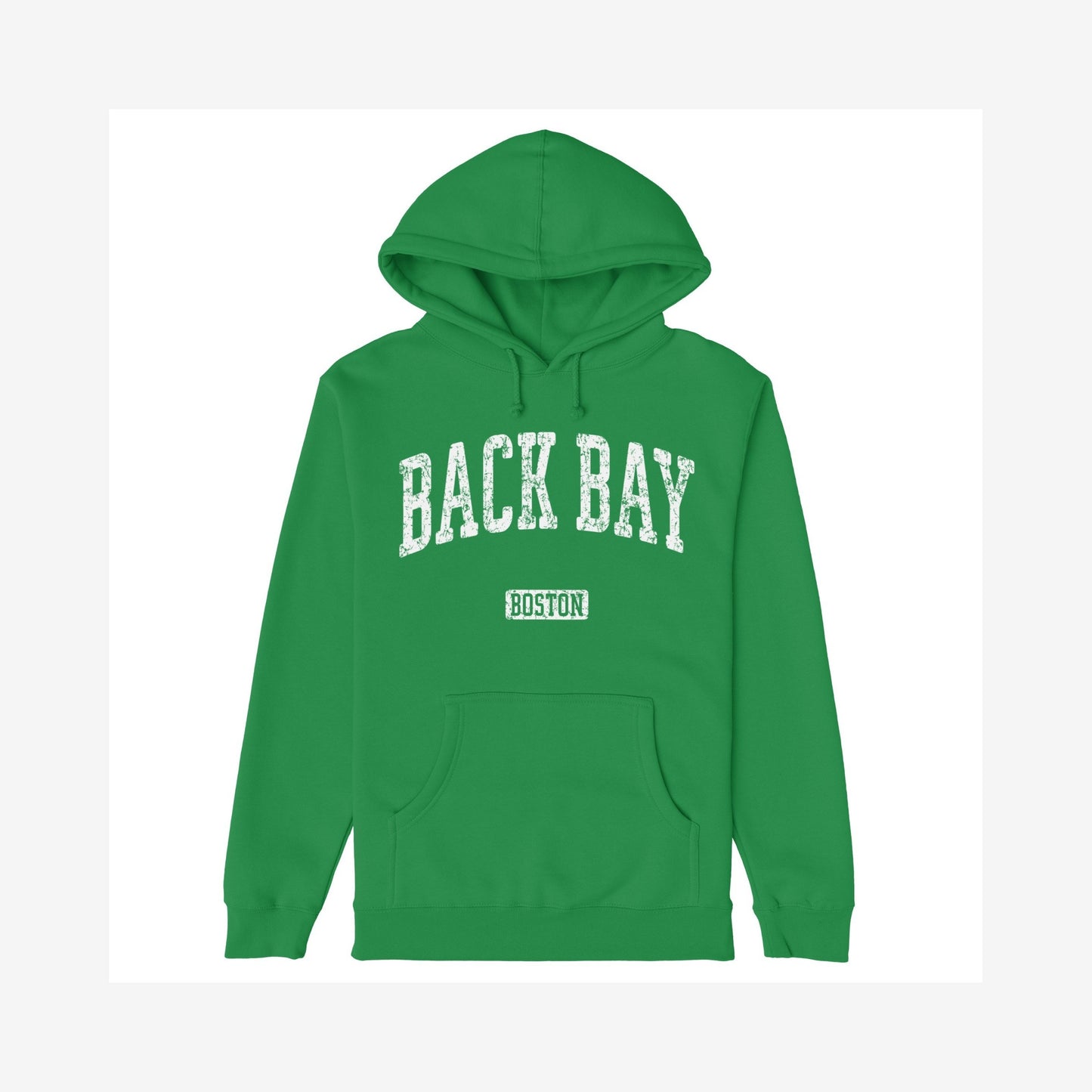 Back Bay Boston Hoodie Kelly Green by Strange Allies