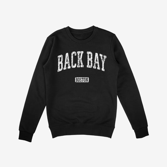 Back Bay Boston Sweatshirt Black by Strange Allies