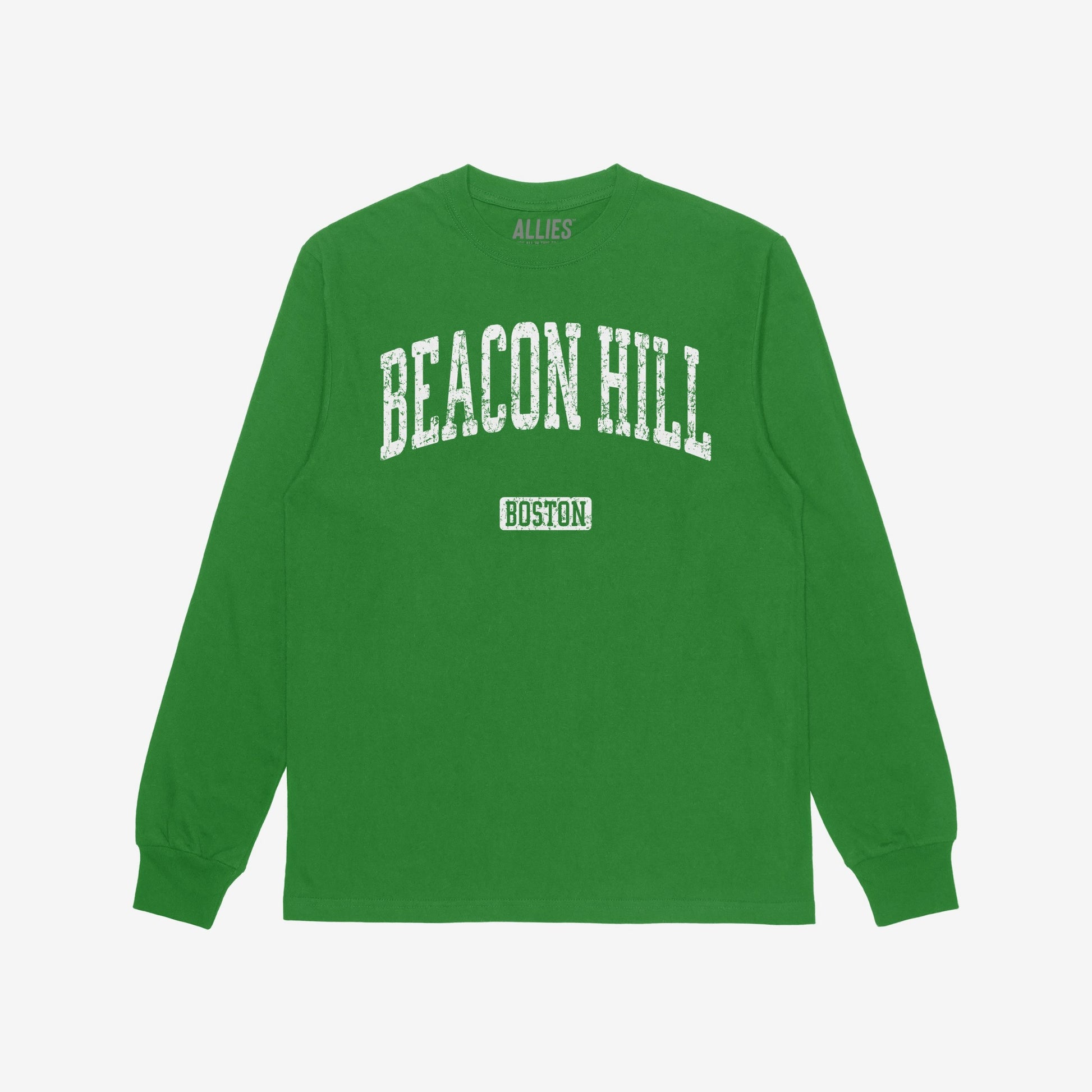 Beacon Hill Boston T-shirt Long Sleeve Kelly Green by Strange Allies