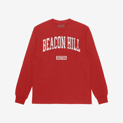 Beacon Hill Boston T-shirt Red by Strange Allies