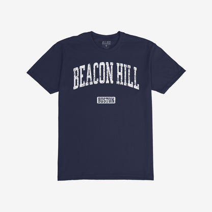 Beacon Hill Boston T-shirt Short Sleeve Navy Blue by Strange Allies