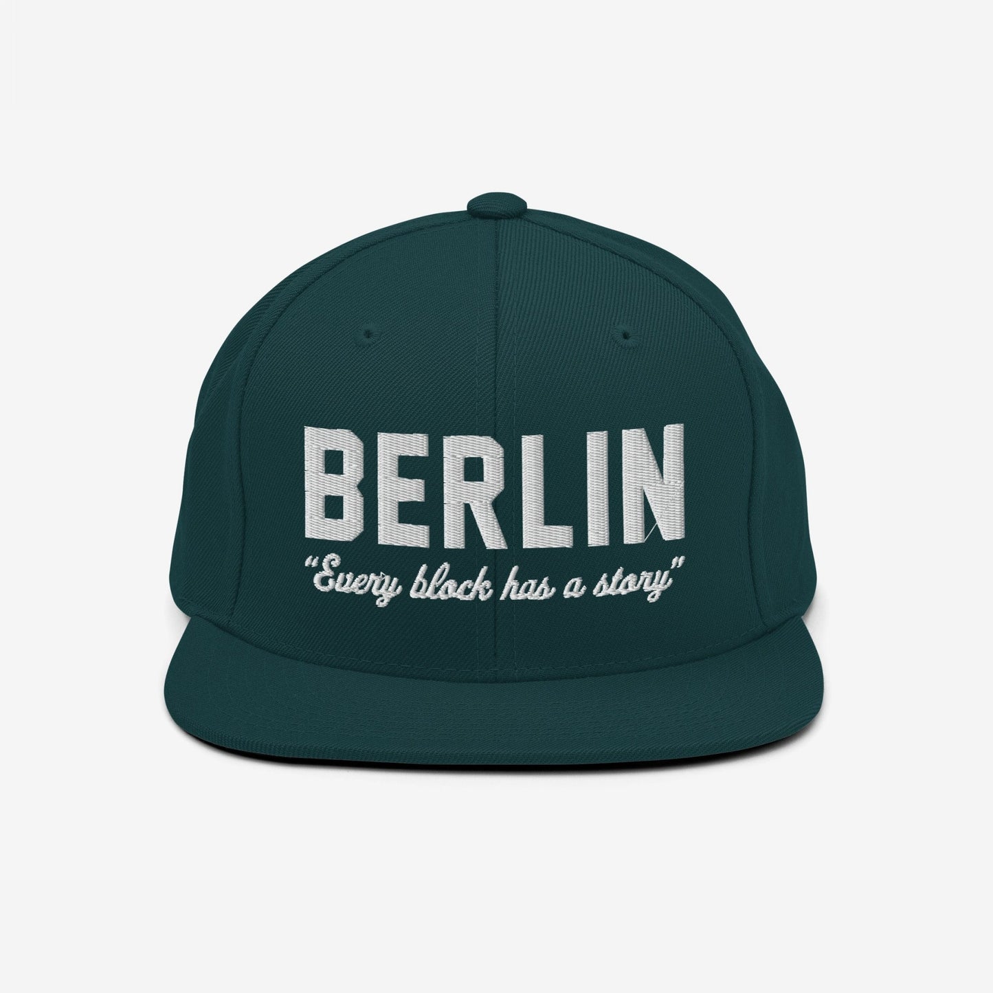 Berlin Story Hat Snapback Dark Green by Strange Allies