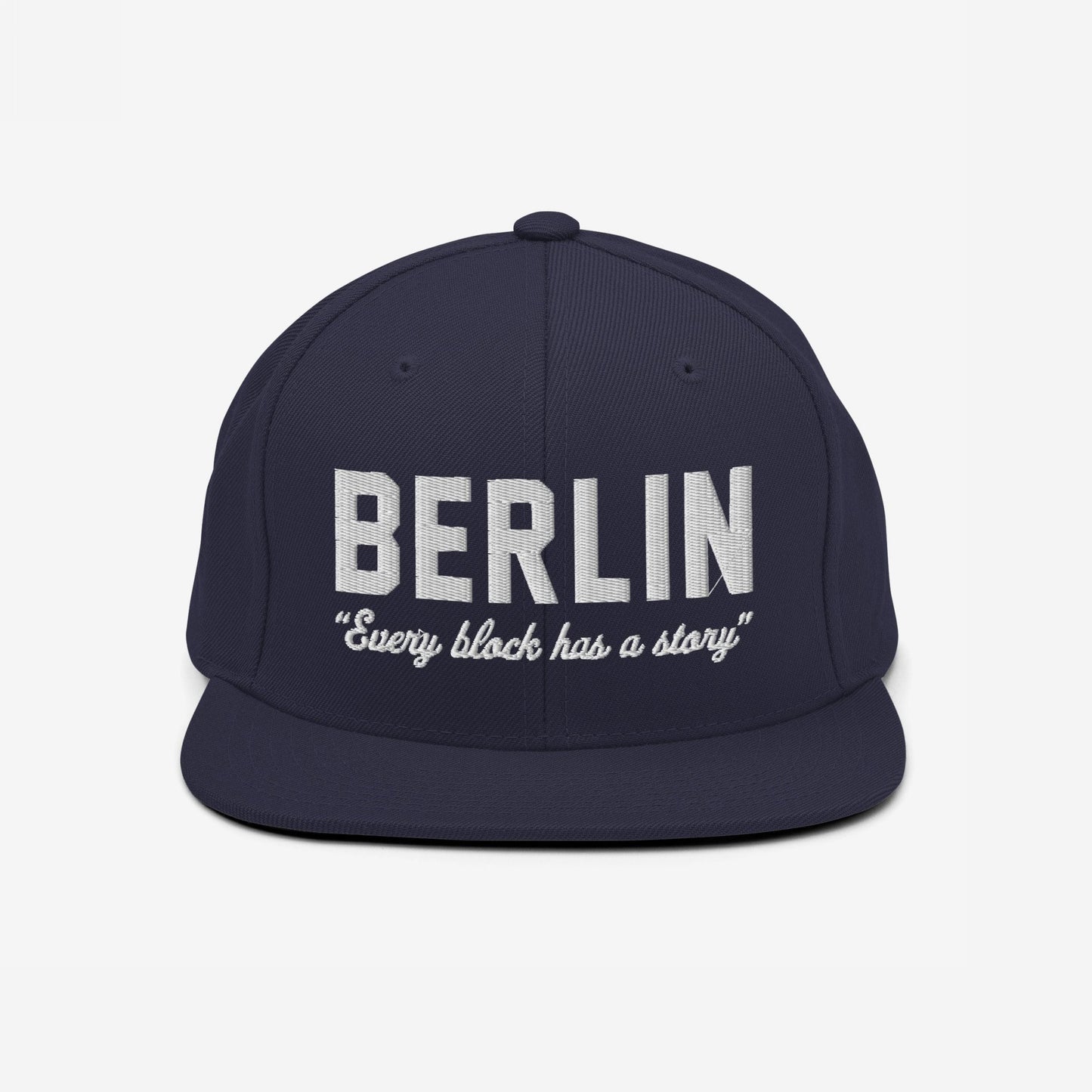 Berlin Story Hat Snapback Navy Blue by Strange Allies