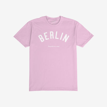 Berlin Story T-shirt Short Sleeve Pink by Strange Allies