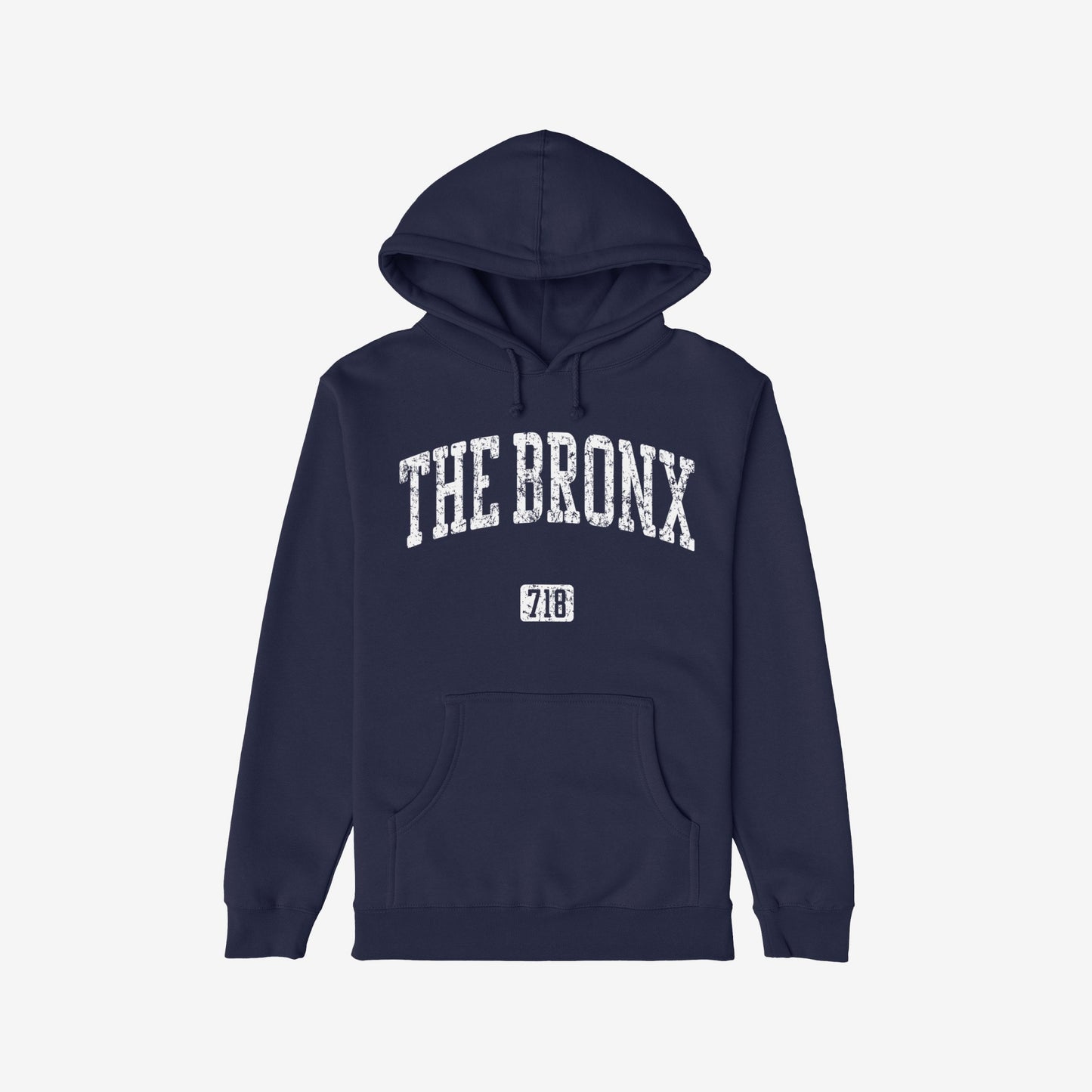 Bronx 718 Hoodie Navy Blue by Strange Allies