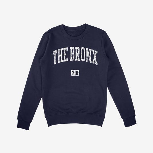 Bronx 718 Sweatshirt Navy Blue by Strange Allies