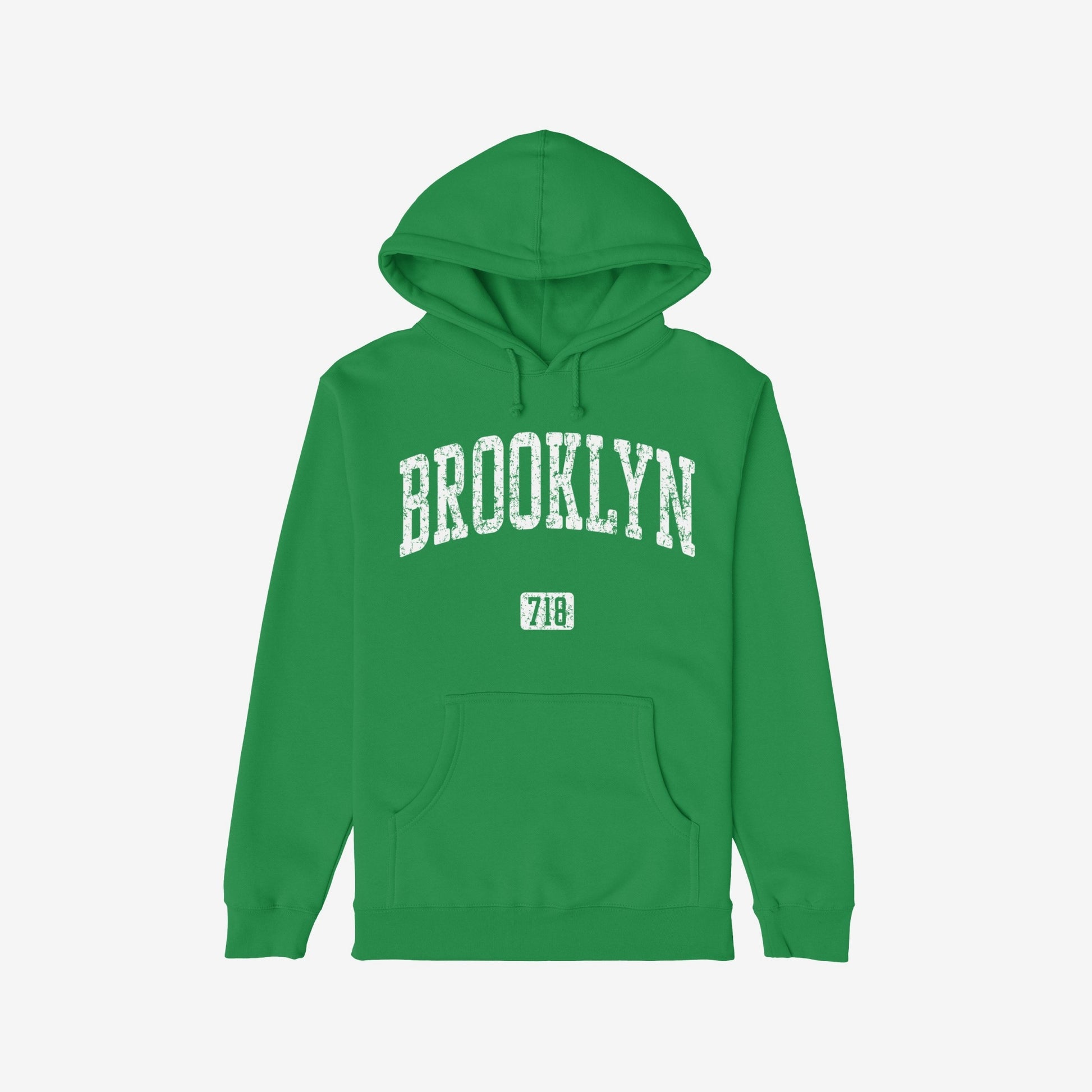 Brooklyn 718 Hoodie Kelly Green by Strange Allies