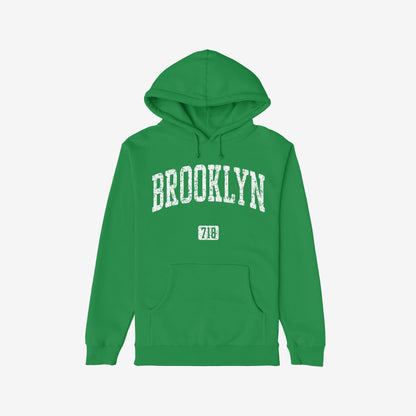 Brooklyn 718 Hoodie Kelly Green by Strange Allies