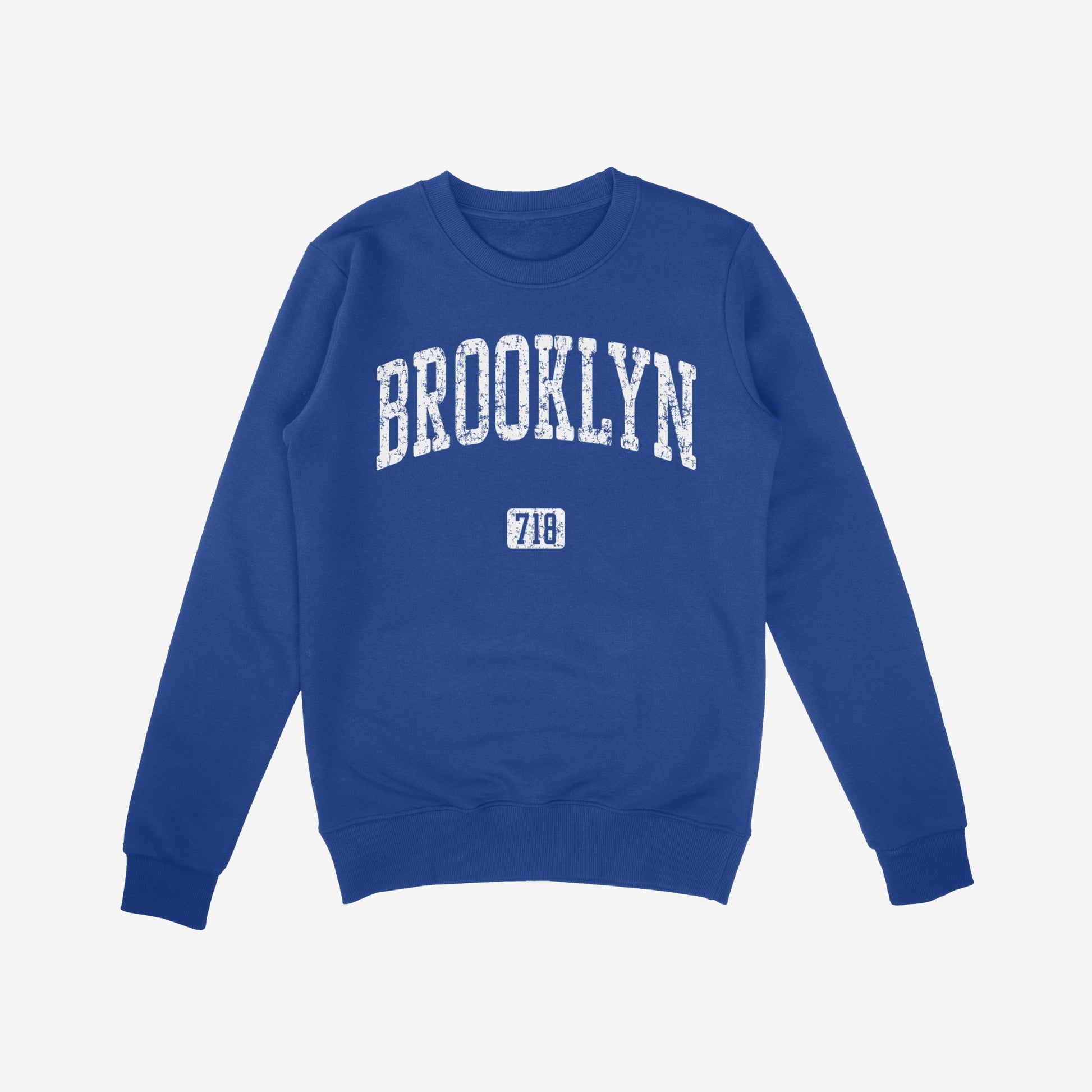 Brooklyn 718 Sweatshirt Royal Blue by Strange Allies