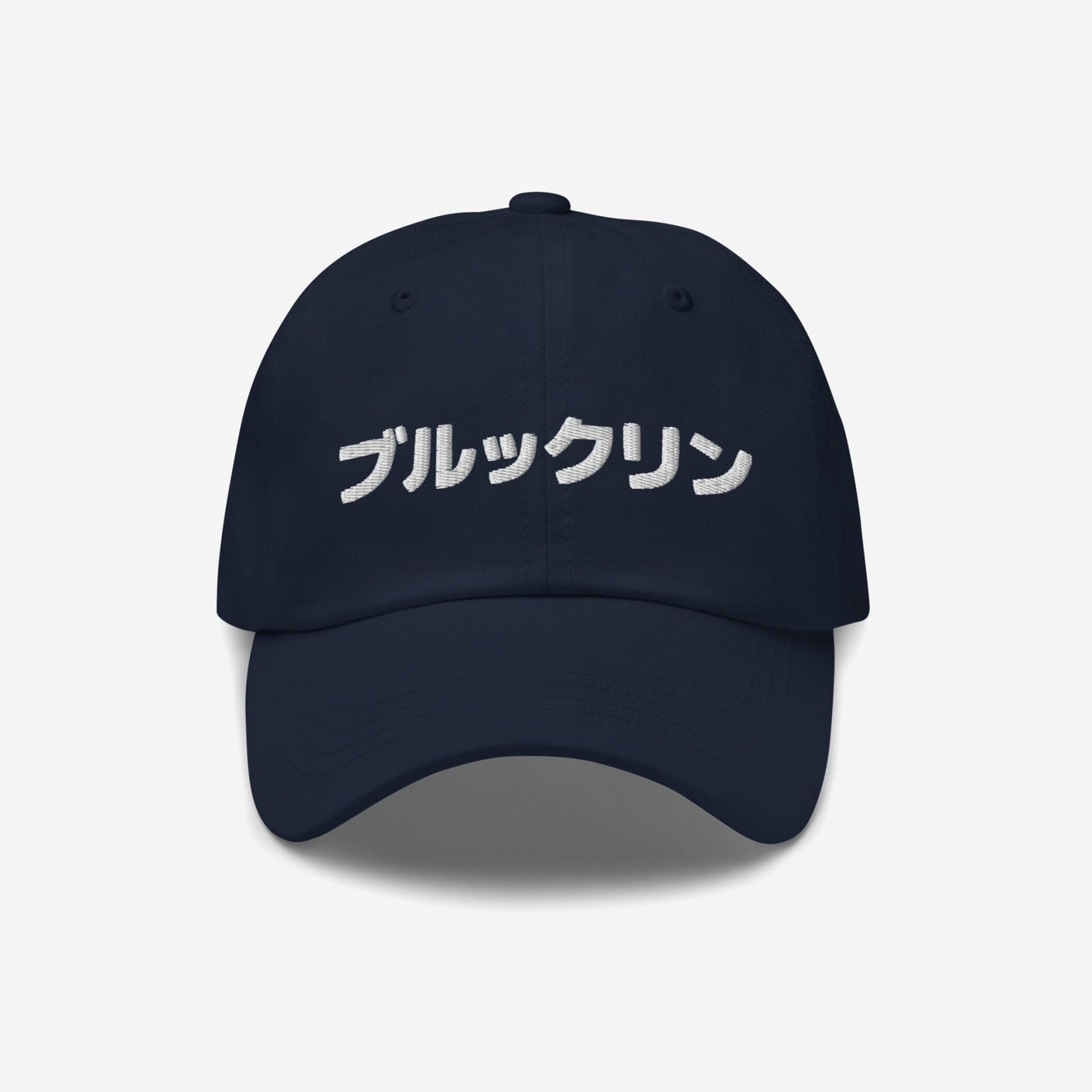 Brooklyn Japanese Hat Dad Hat Navy Blue by Strange Allies