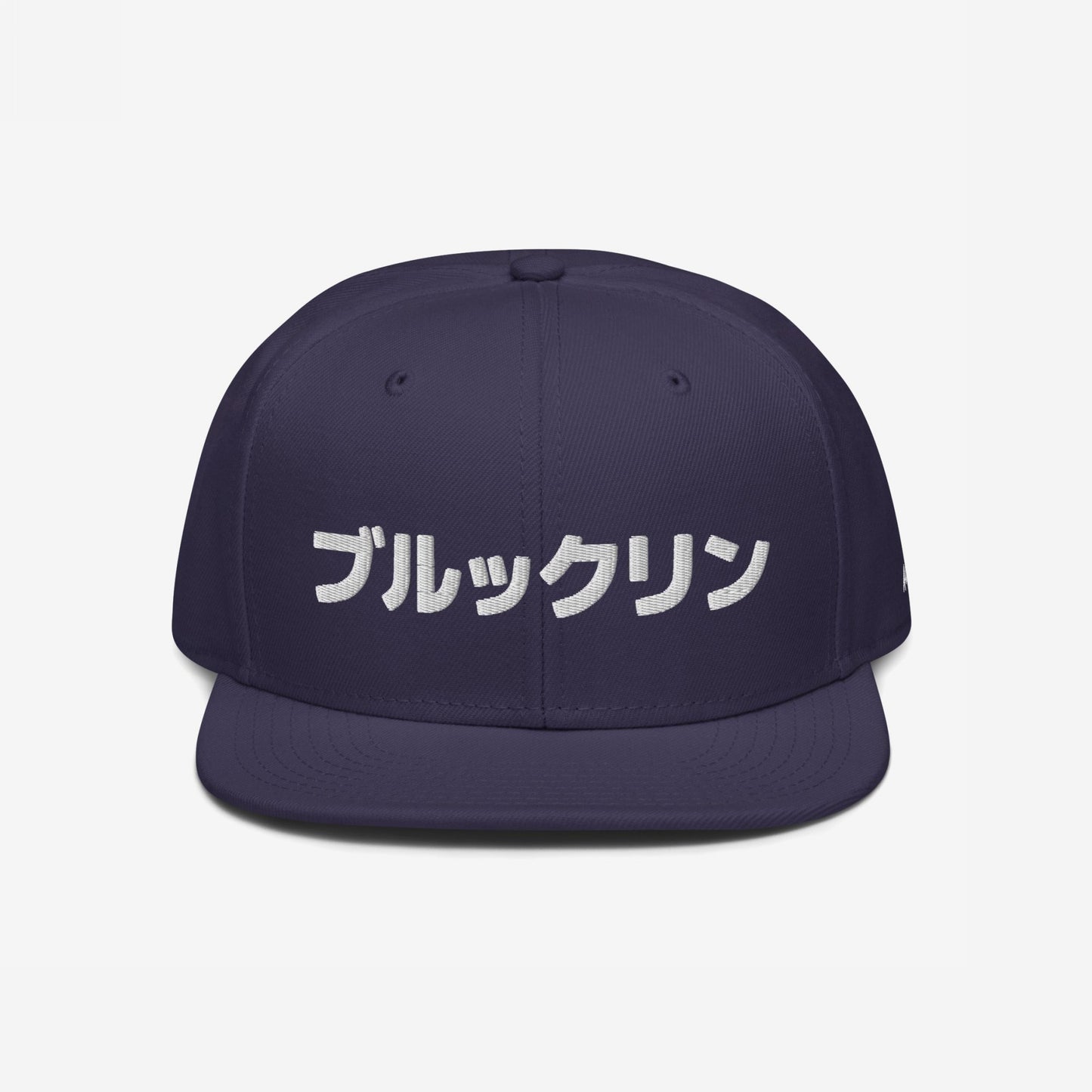 Brooklyn Japanese Hat Snapback Hat Navy Blue by Strange Allies