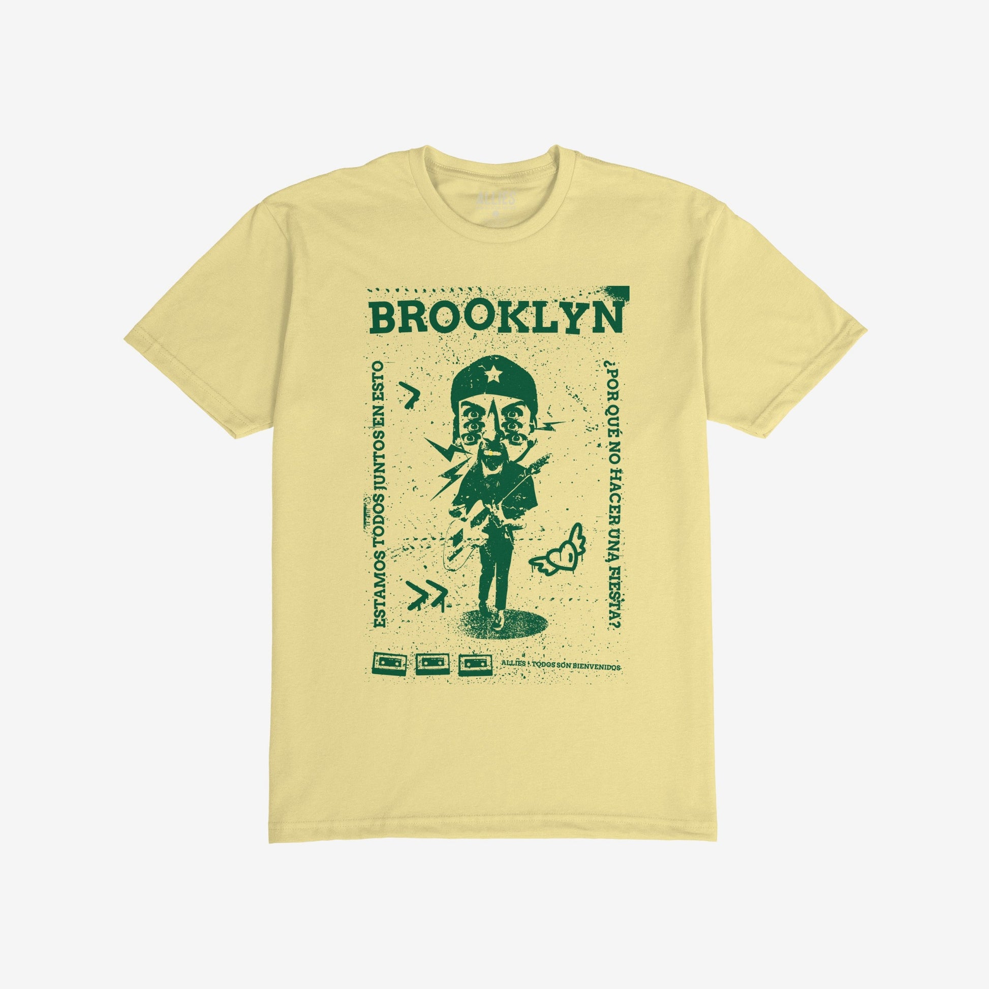 Brooklyn Punk T-shirt Yellow by Strange Allies