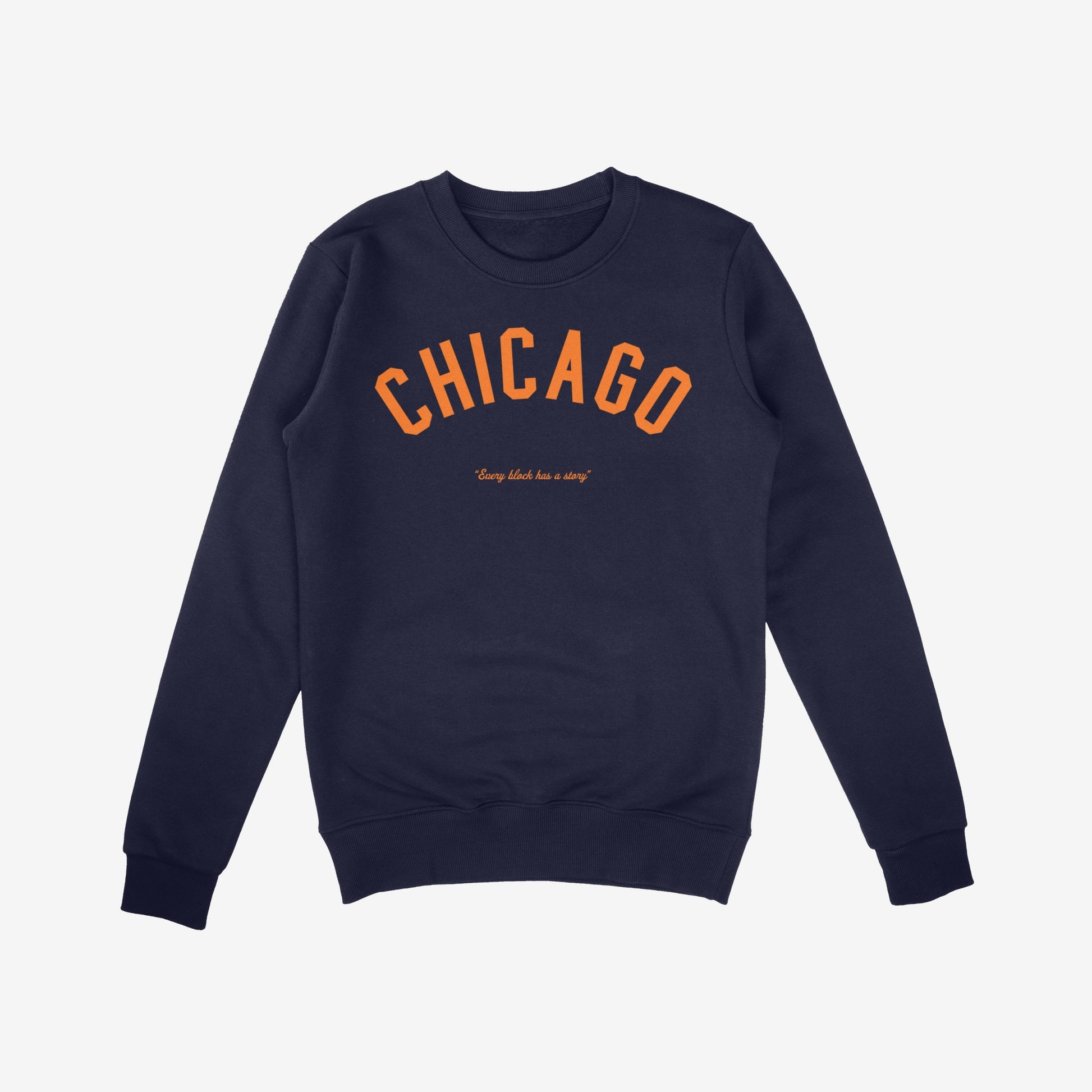 Chicago Story Sweatshirt Navy Blue by Strange Allies