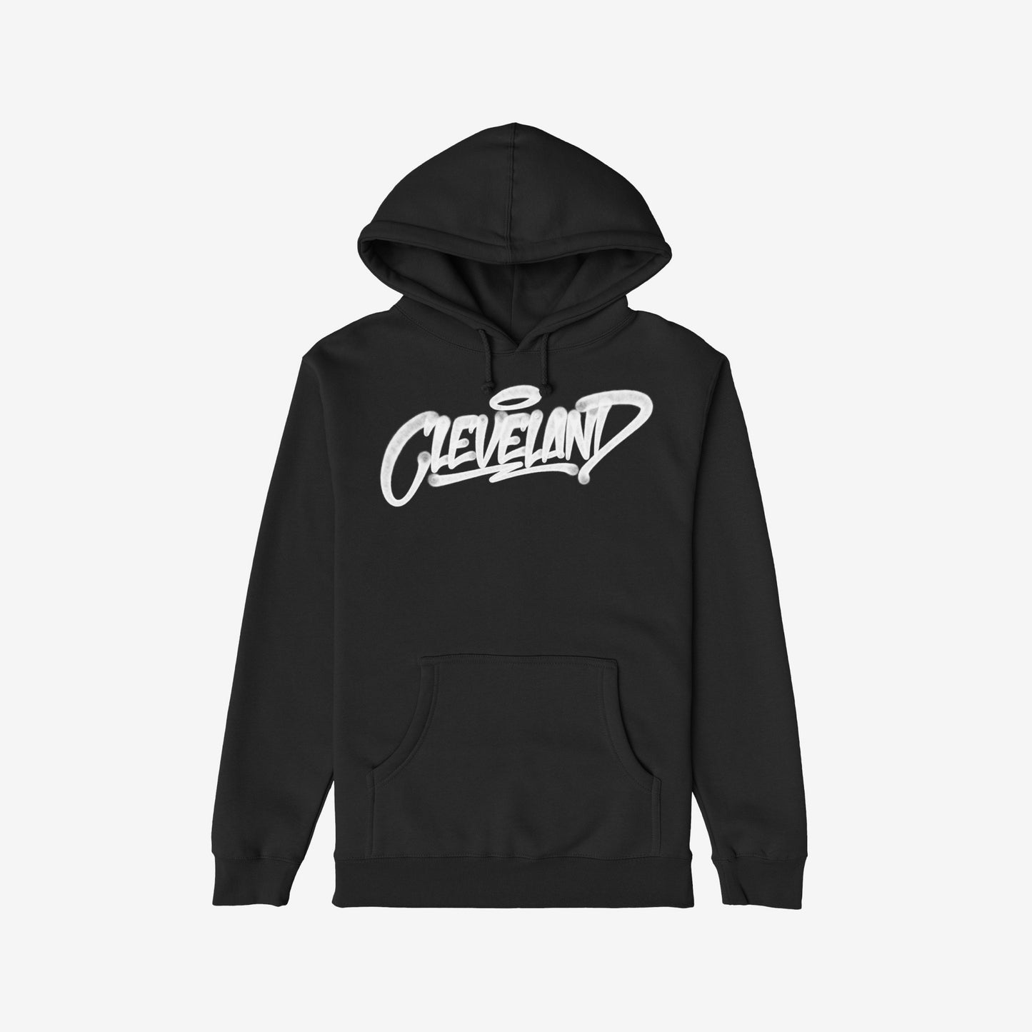 Cleveland Handstyle Hoodie Black by Strange Allies