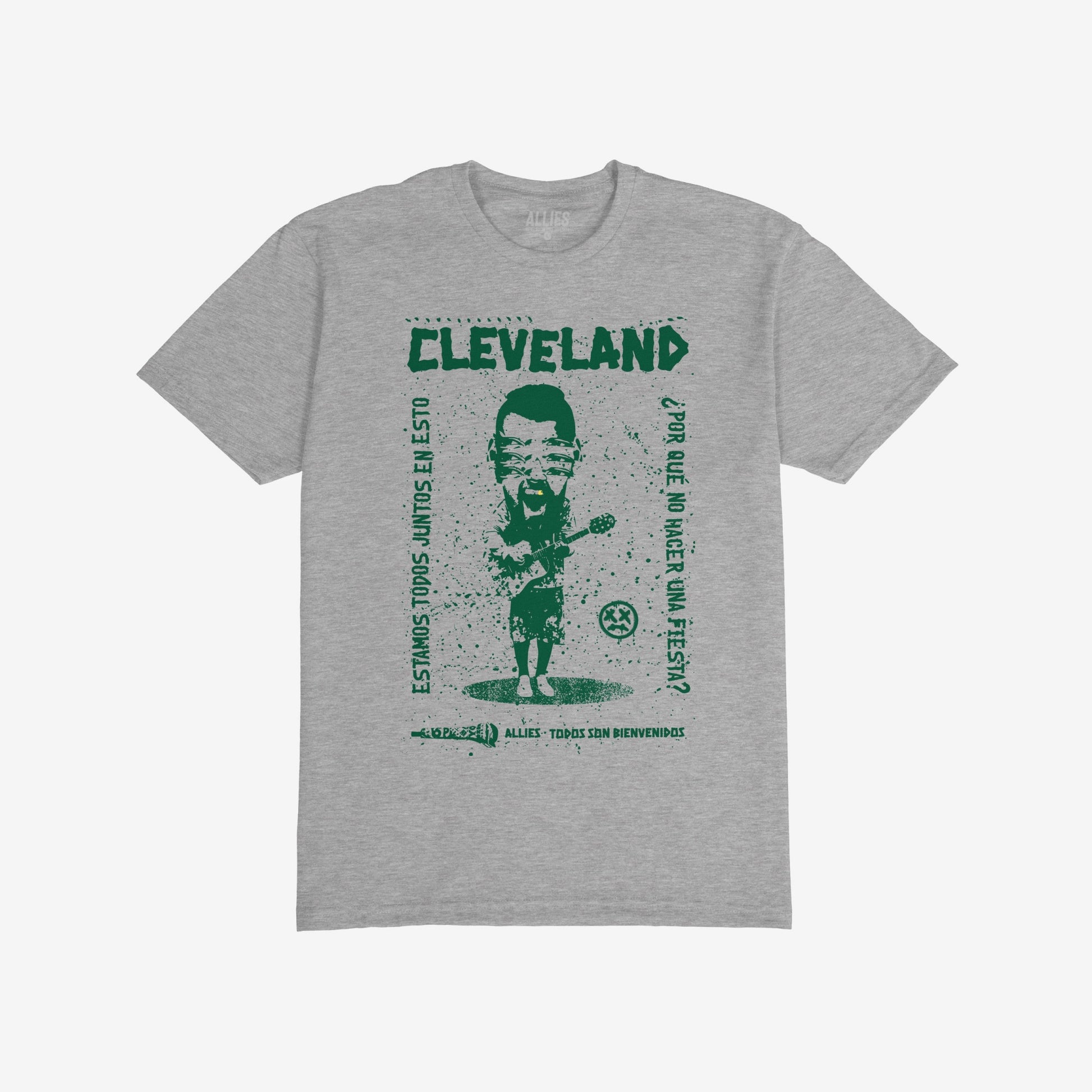 Cleveland Punk T-shirt Heather Gray by Strange Allies