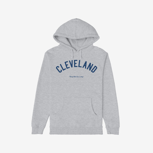 Cleveland Story Hoodie Heather Gray by Strange Allies