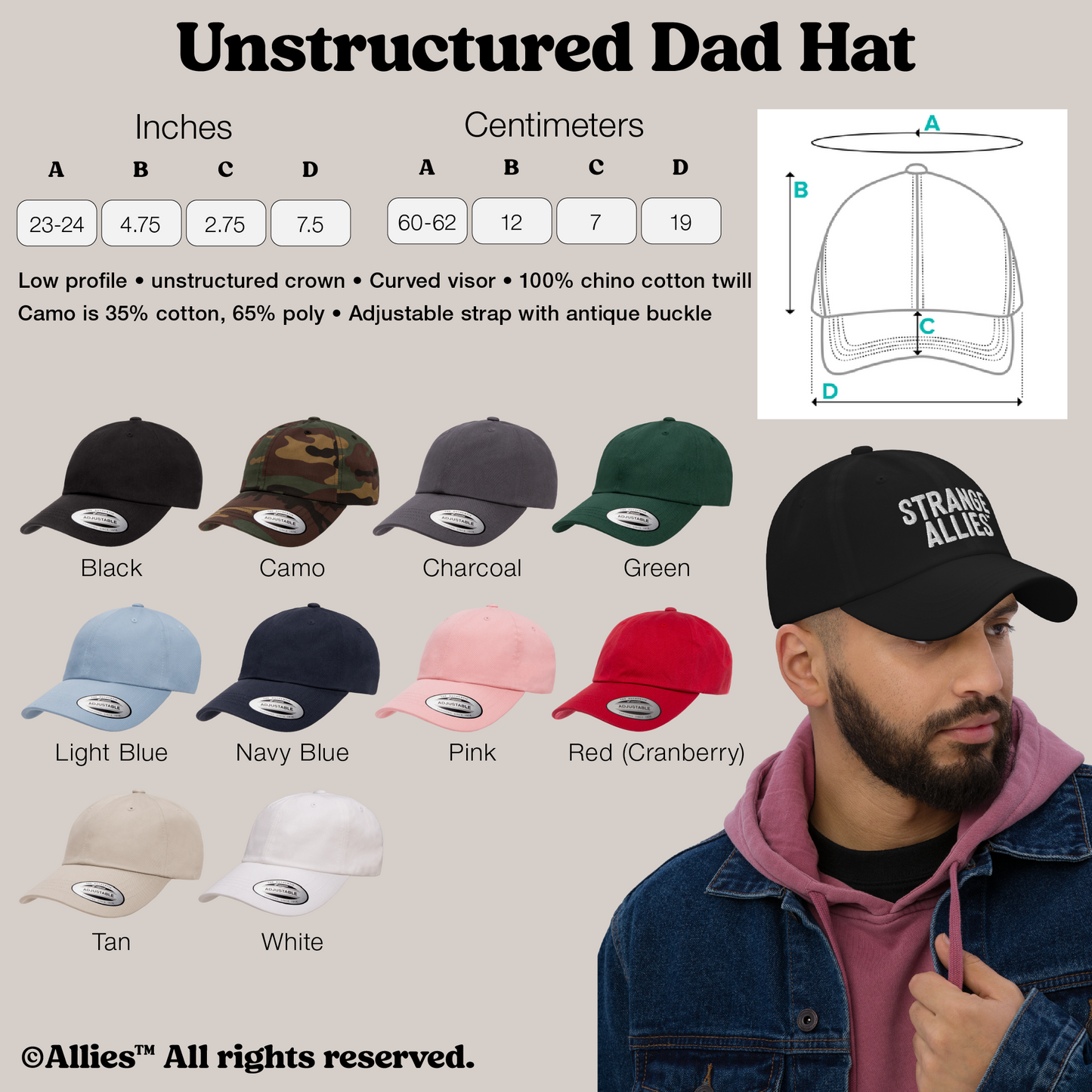 CUSTOM Drinking School Dad Hat