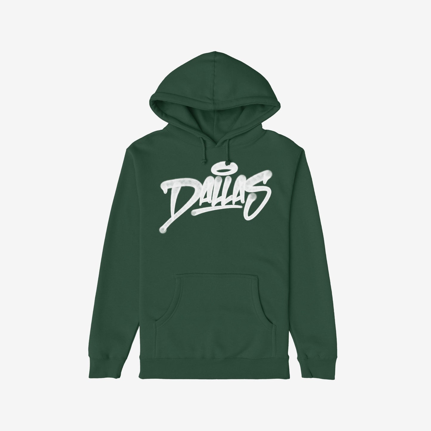 Dallas Handstyle Hoodie Dark Green by Strange Allies