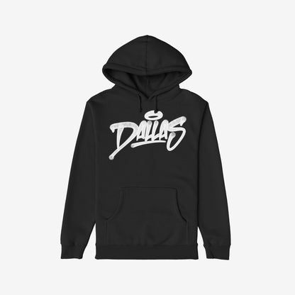 Dallas Handstyle Hoodie Black by Strange Allies