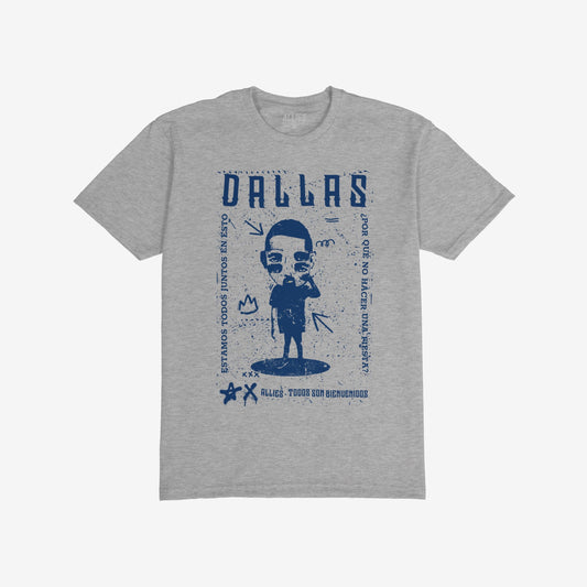 Dallas Punk T-shirt Heather Gray by Strange Allies