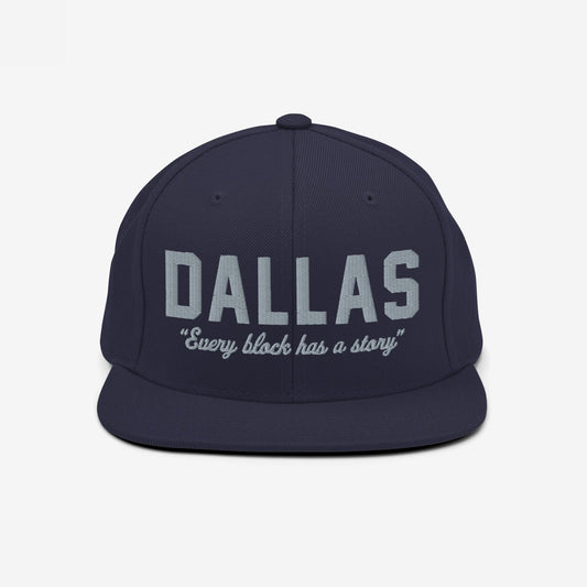 Dallas Story Hat Snapback Navy Blue by Strange Allies