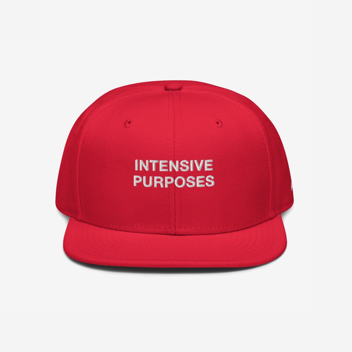 Intensive Purposes Hat Snapback Hat Red by Strange Allies