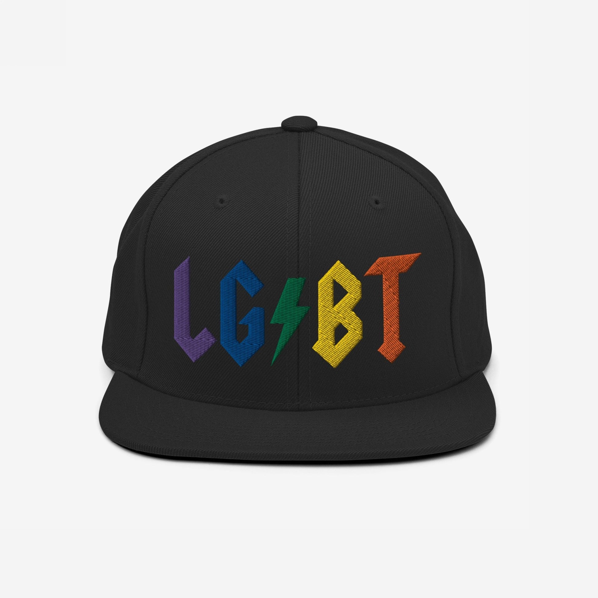 LGBTQ Rocks Hat Snapback Hat Black by Strange Allies