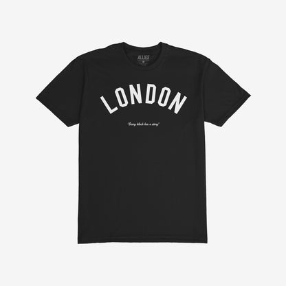 London Story T-shirt Short Sleeve Black by Strange Allies