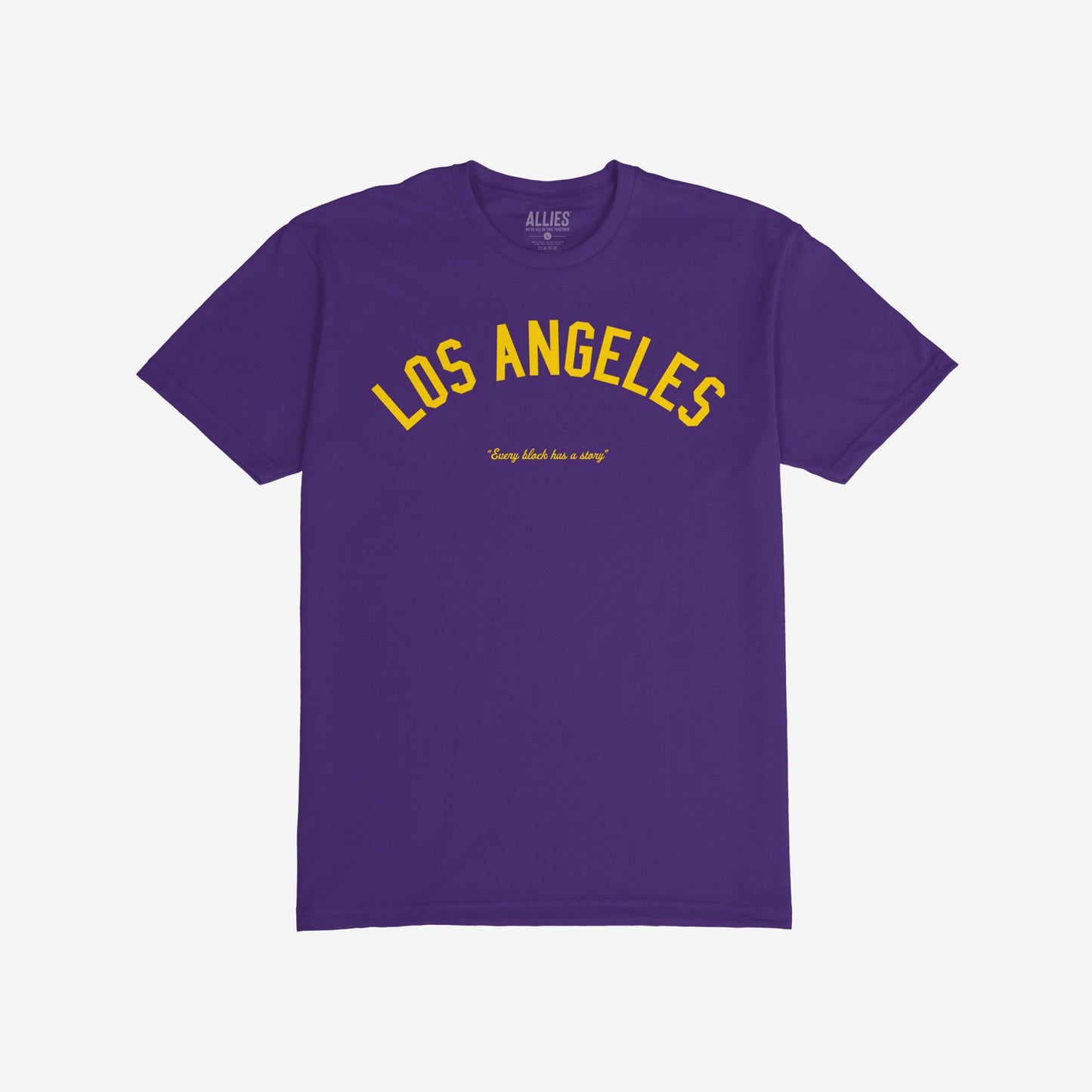 Los Angeles Story T-shirt Short Sleeve Purple by Strange Allies