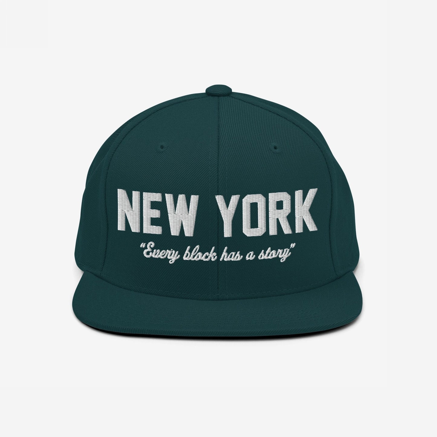 New York Story Hat Snapback Hat Dark Green by Strange Allies