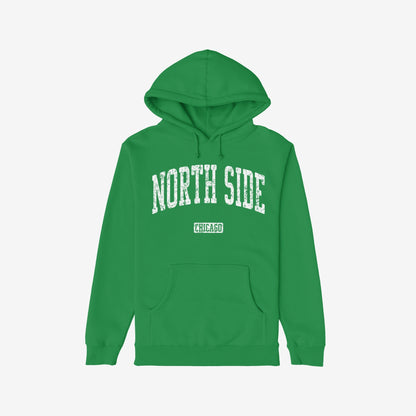 North Side Chicago Hoodie Kelly Green by Strange Allies