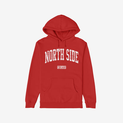 North Side Chicago Hoodie Red by Strange Allies