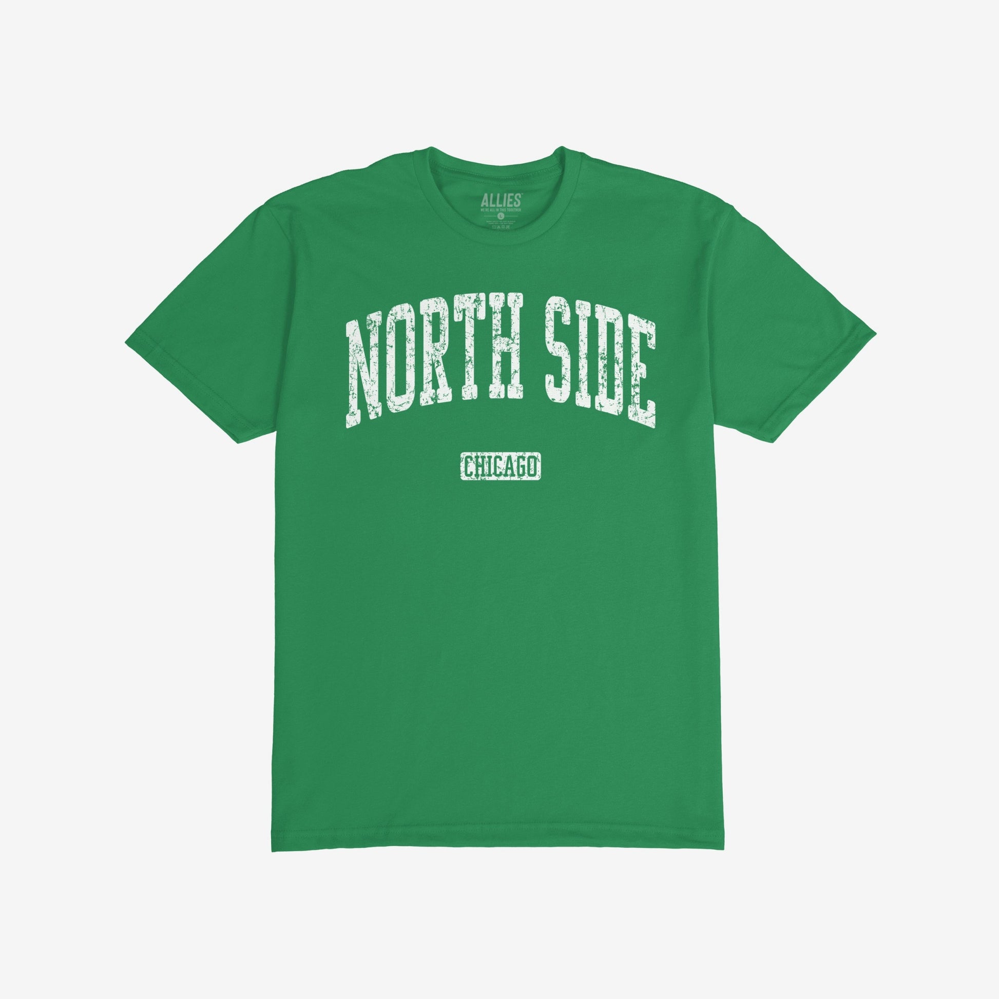 North Side Chicago T-shirt Short Sleeve Kelly Green by Strange Allies