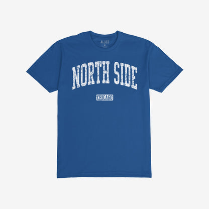 North Side Chicago T-shirt Short Sleeve Royal Blue by Strange Allies